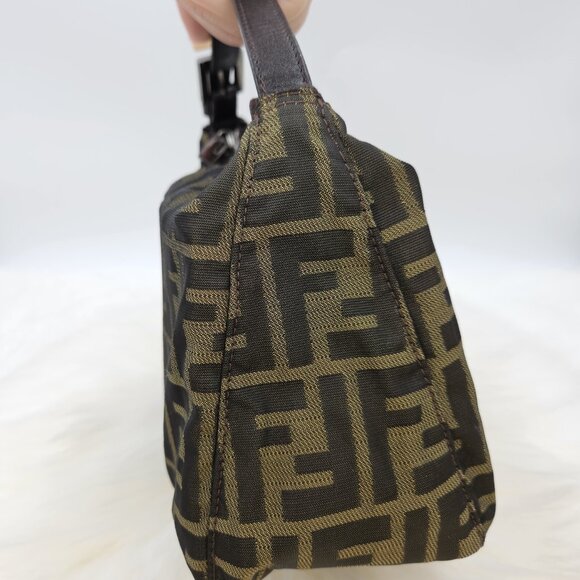 Fendi Zucca Monogram Canvas PM Pouch Bag - Picture 6 of 17
